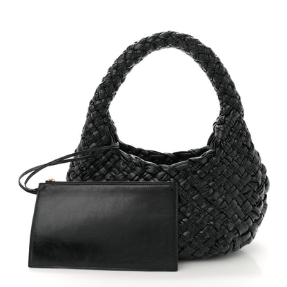 Bottega Veneta Calfskin Foulard Intreccio Discovery Athene Black 3 of 12