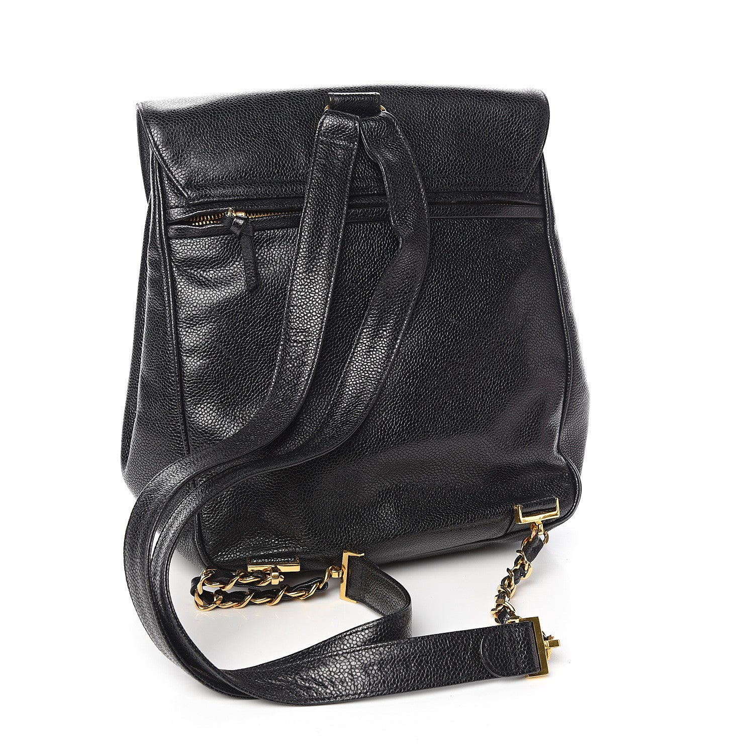 Chanel Caviar CC Backpack Black 2 of 11