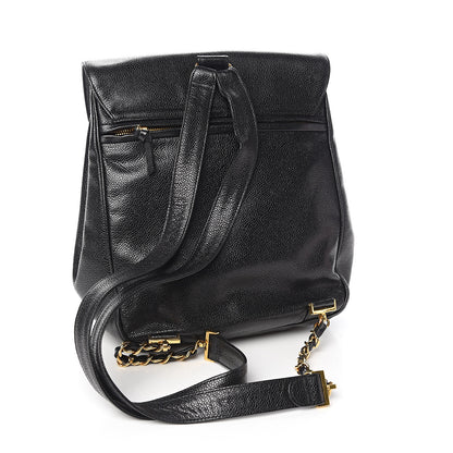 Chanel Caviar CC Backpack Black 2 of 11