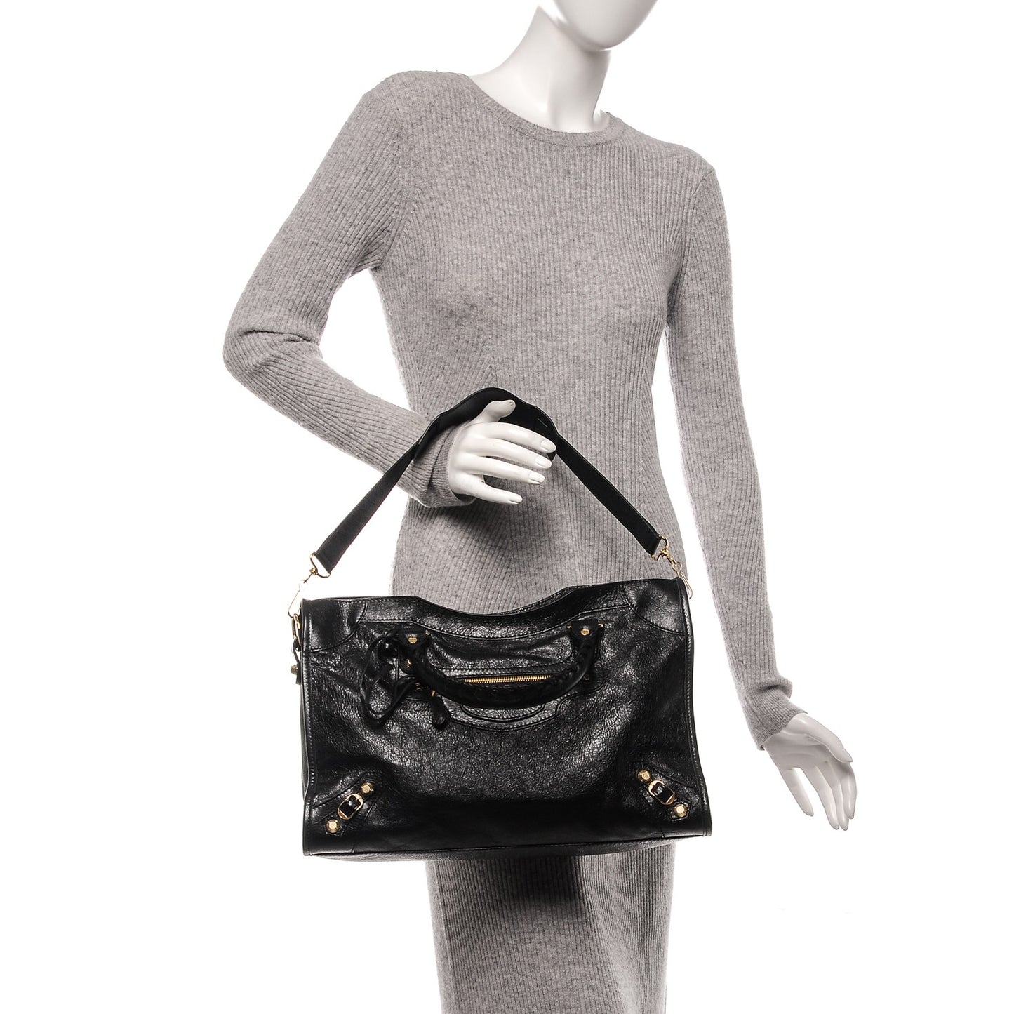 Agneau Giant 12 Gold Hardware City Black