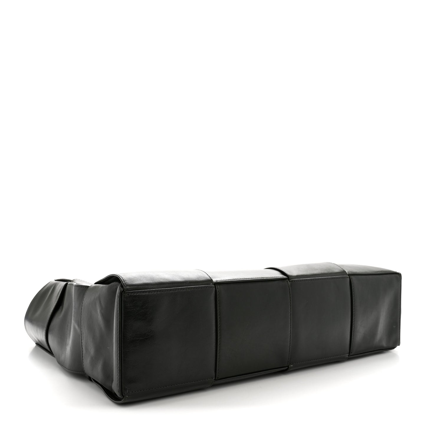 Paper Calfskin Maxi Intrecciato Large Arco Tote Dark Green