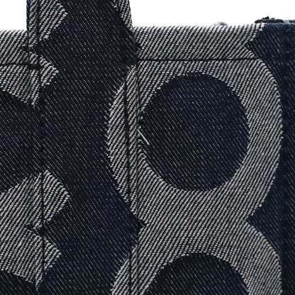 Marc Jacobs Denim Jacquard Medium The Monogram Tote Bag Denim Blue 12 of 12