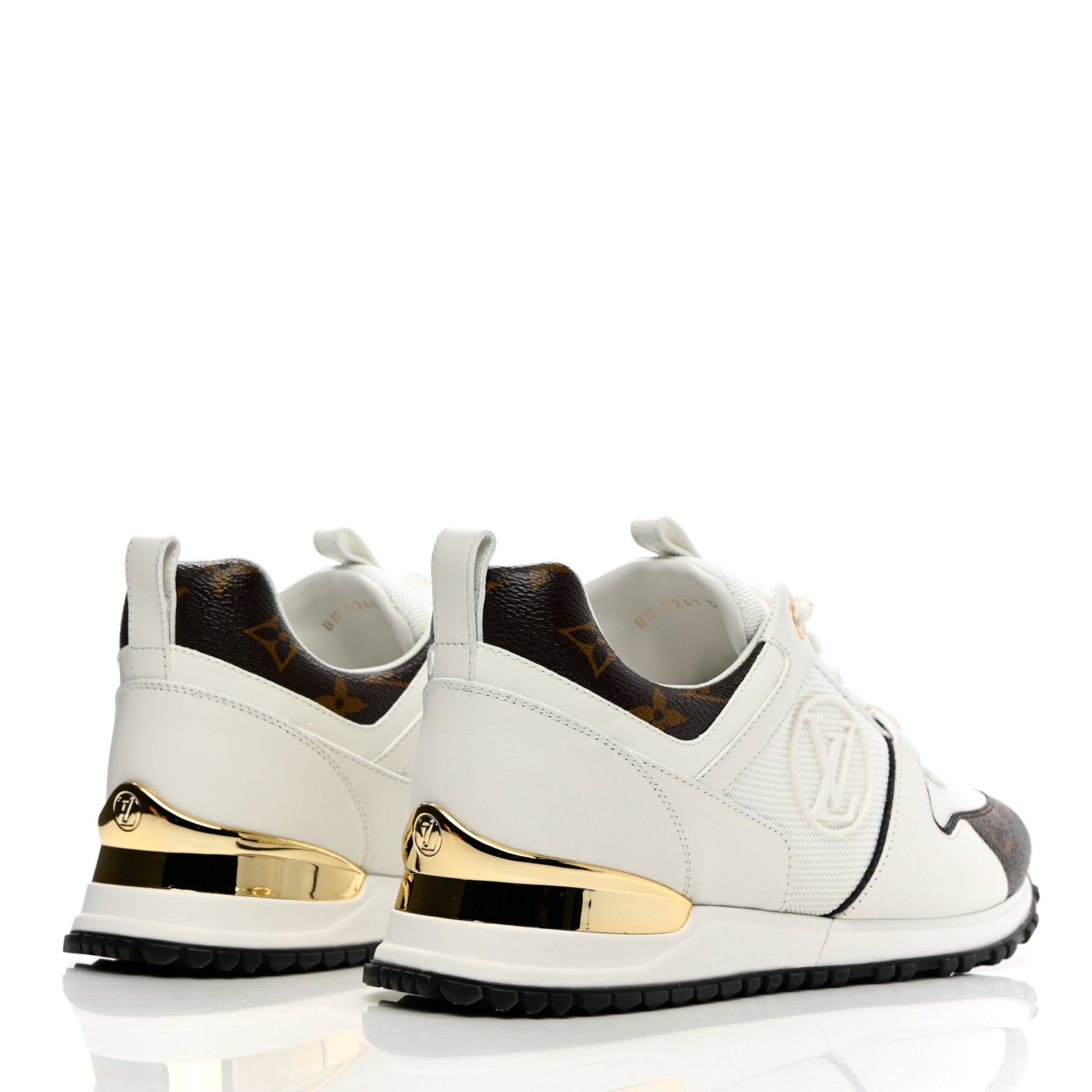 Louis Vuitton Calfskin Monogram Run Away Sneakers 39.5 White 4 of 10