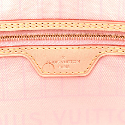 Louis Vuitton Damier Azur Neo Neverfull MM Rose Ballerine 7 of 10