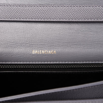 Balenciaga Signature Grained Calfskin Logo S Ville Day Bag Gris Perle Fonce White 5 of 13