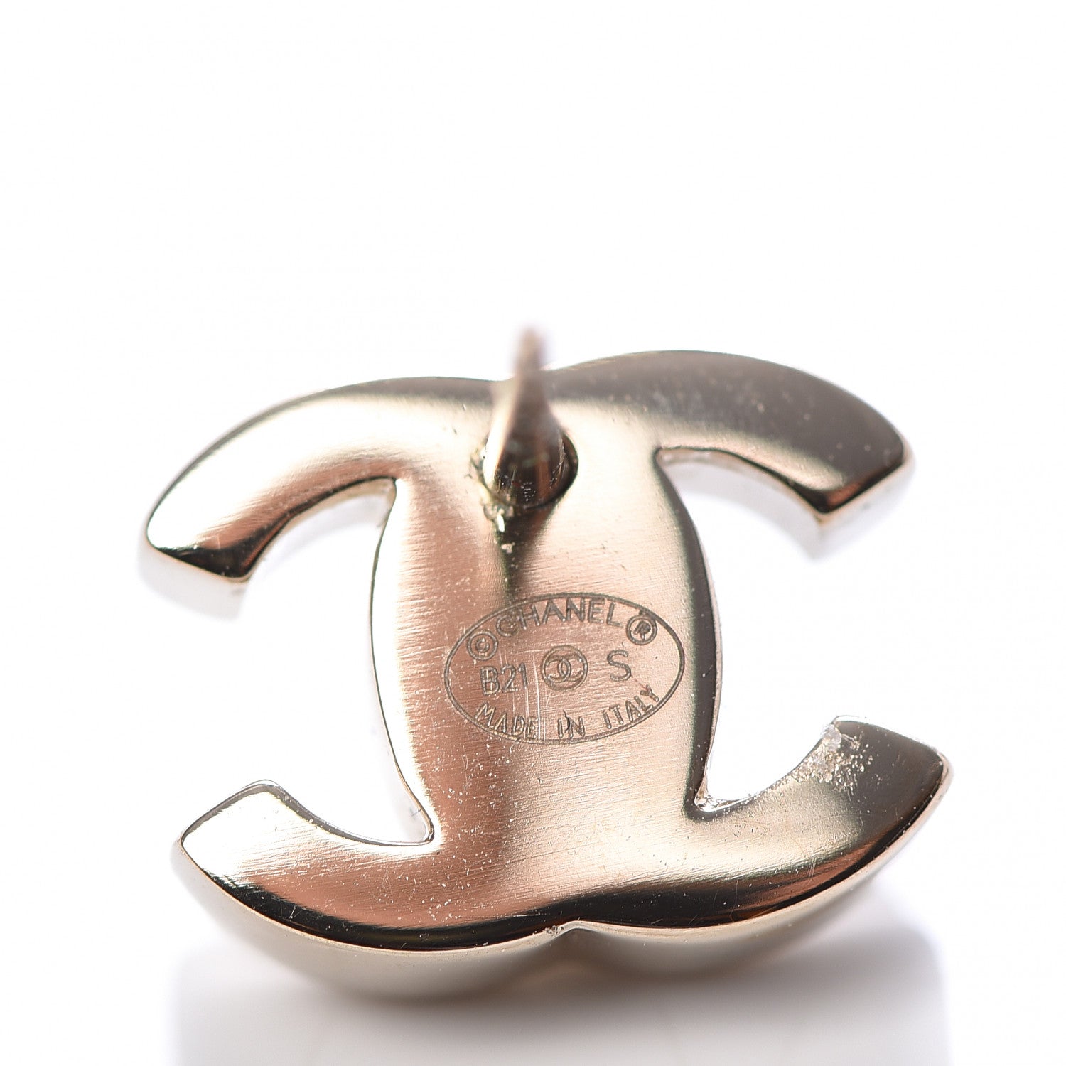 Chanel Metal CC Turnlock Earrings Gold 4 of 5