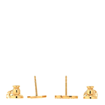 Christian Dior Crystal Star CD Earrings Gold 3 of 5