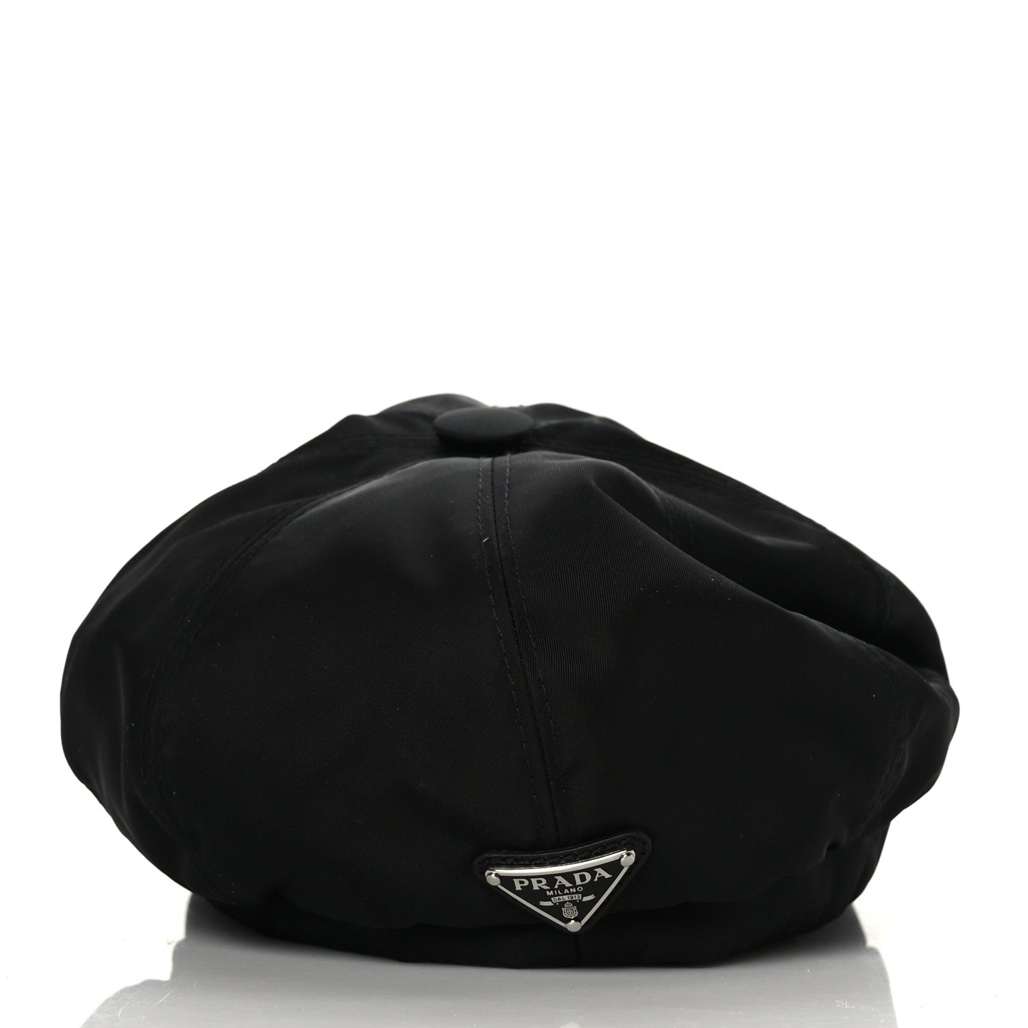 Prada Re-Nylon Womens Newsboy Hat M Black 5 of 7
