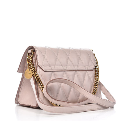 Givenchy Goatskin Quilted Small GV3 Shoulder Bag Natural 3 of 10