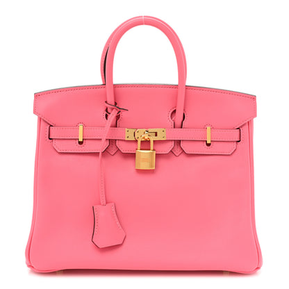 Hermes Swift Birkin 25 Rose Azalee 1 of 12