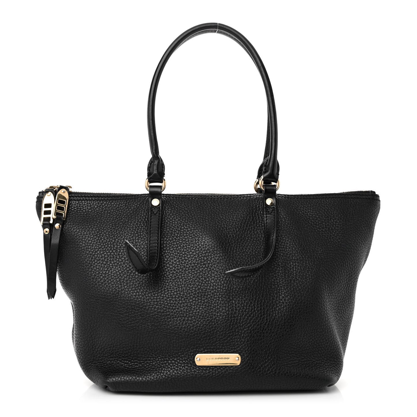 London Grainy Calfskin Small Salisbury Tote Black
