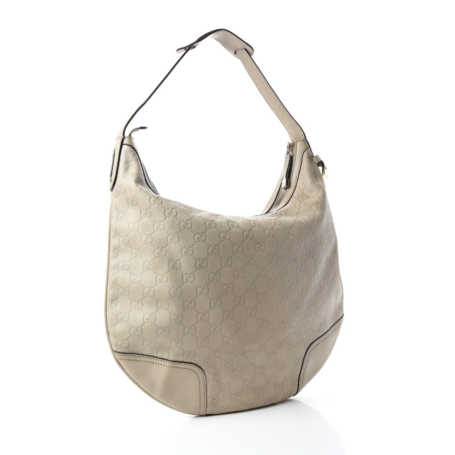 Gucci Guccissima Large Princy Hobo Off White 3 of 10