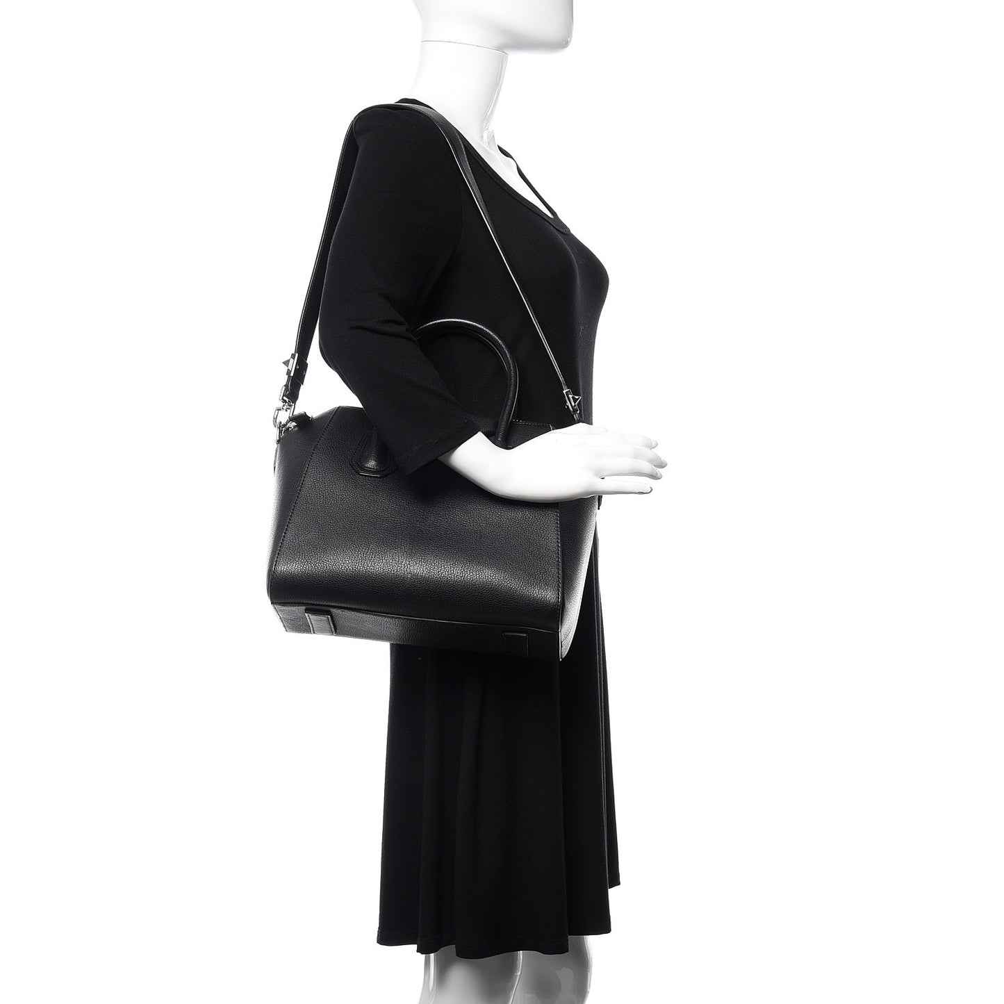 Sugar Goatskin Small Antigona Black