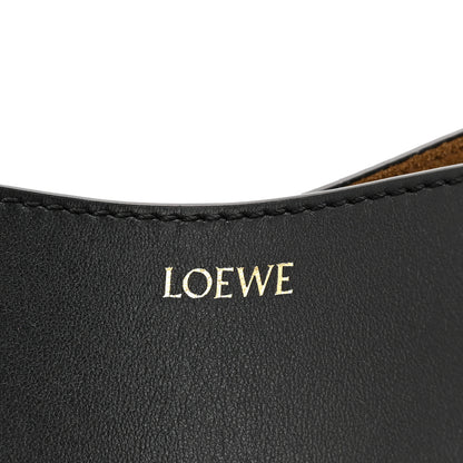 Loewe Shiny Calfskin Mini Puzzle Fold Tote Black 6 of 10