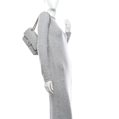 Chanel Caviar Quilted Small Double Flap Grey 2 of 10