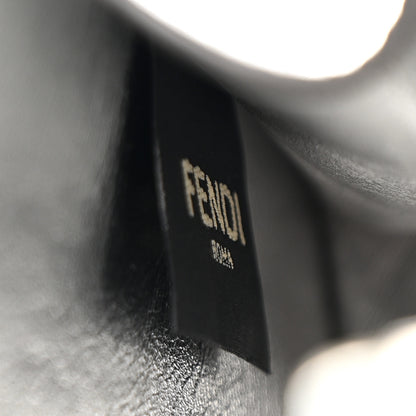 Fendi Metallic Karung Petite Peekaboo I SEE U Satchel Argento 9 of 15