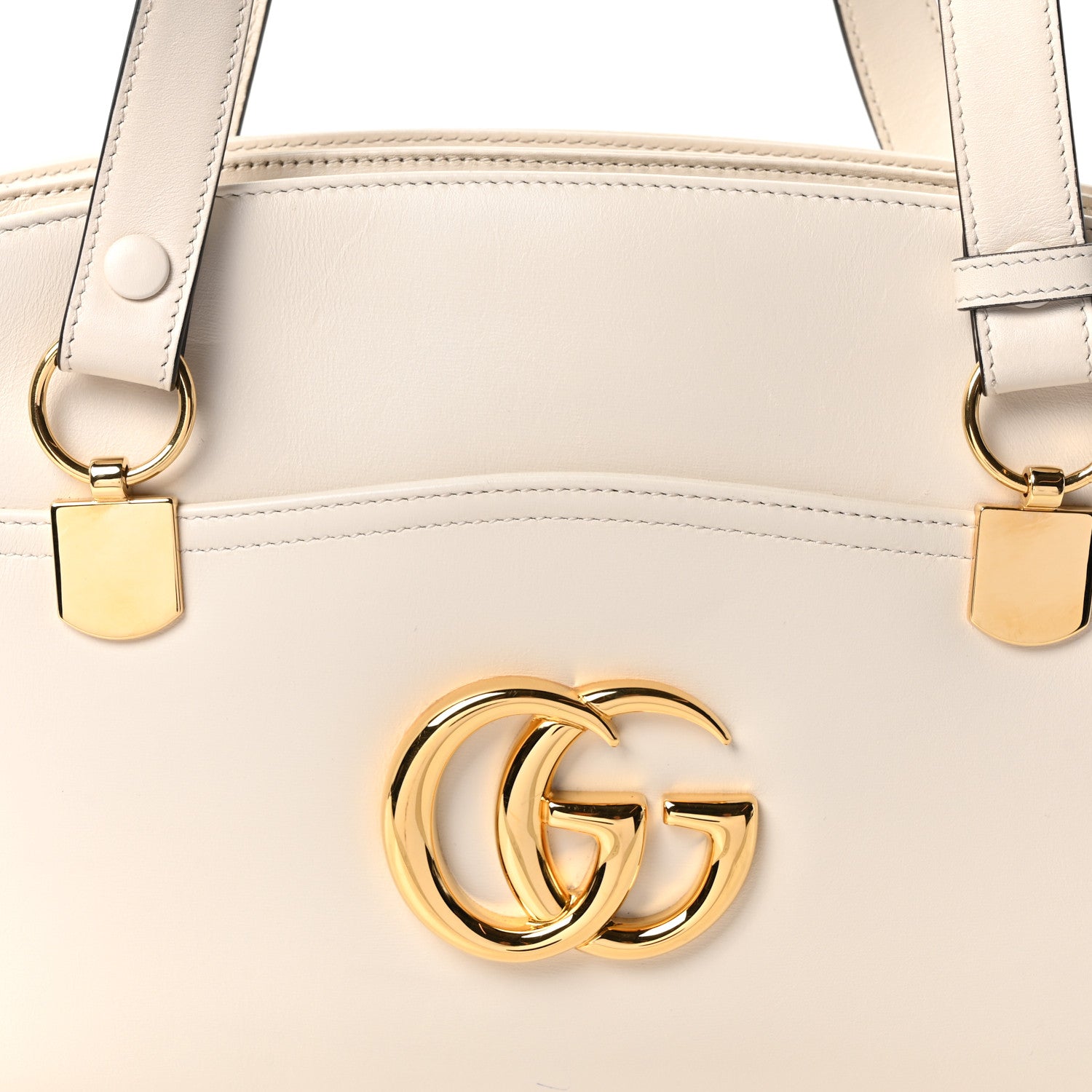 Gucci Vitello Palmellato Lux Arli Top Handle Bag White 8 of 10