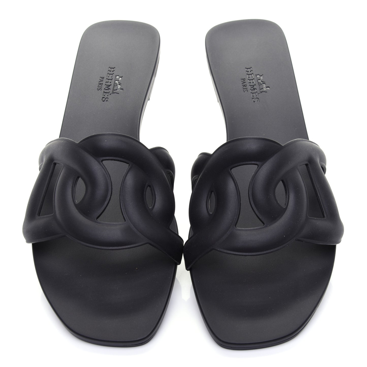 Rubber Aloha Sandals 37 Black