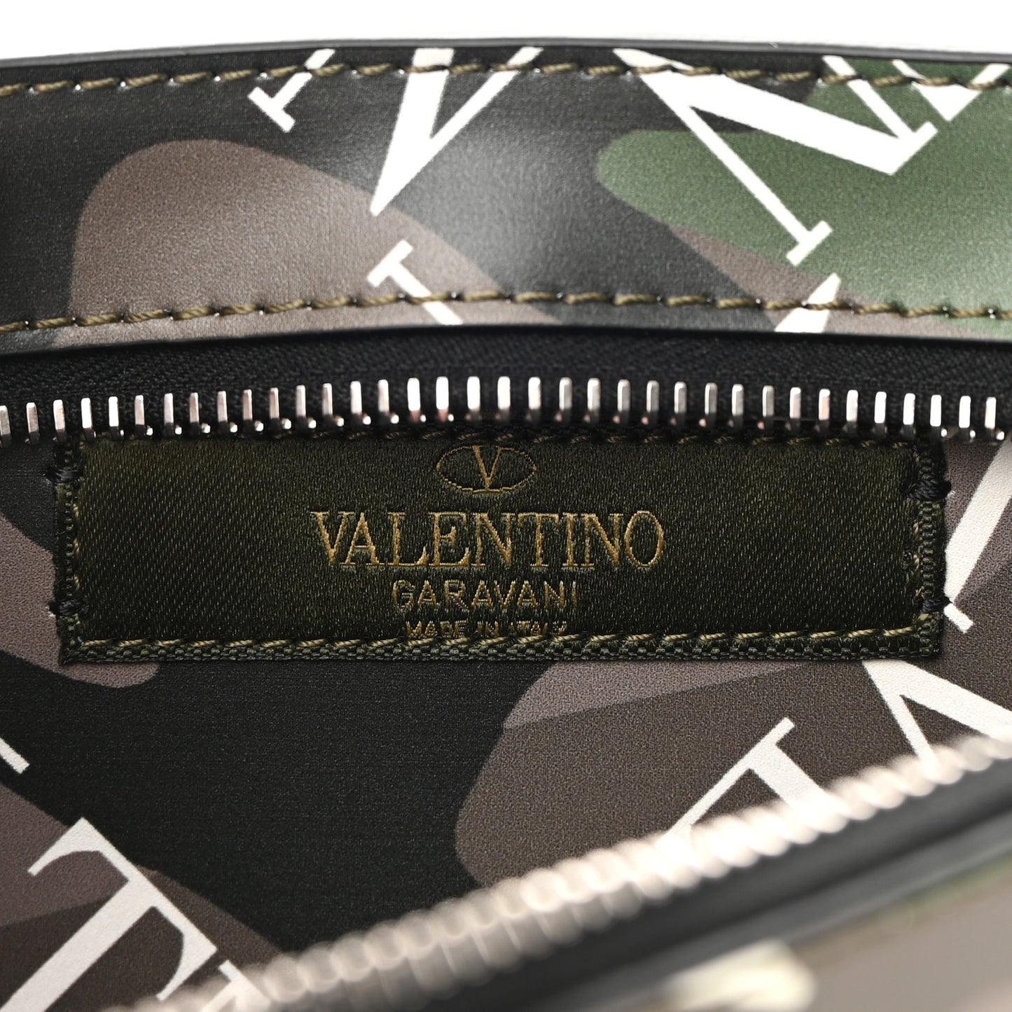 Calfskin VLTN Waist Bag Army Green
