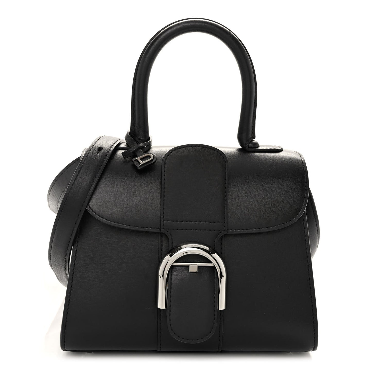 Box Calfskin Mini Brillant Satchel Black