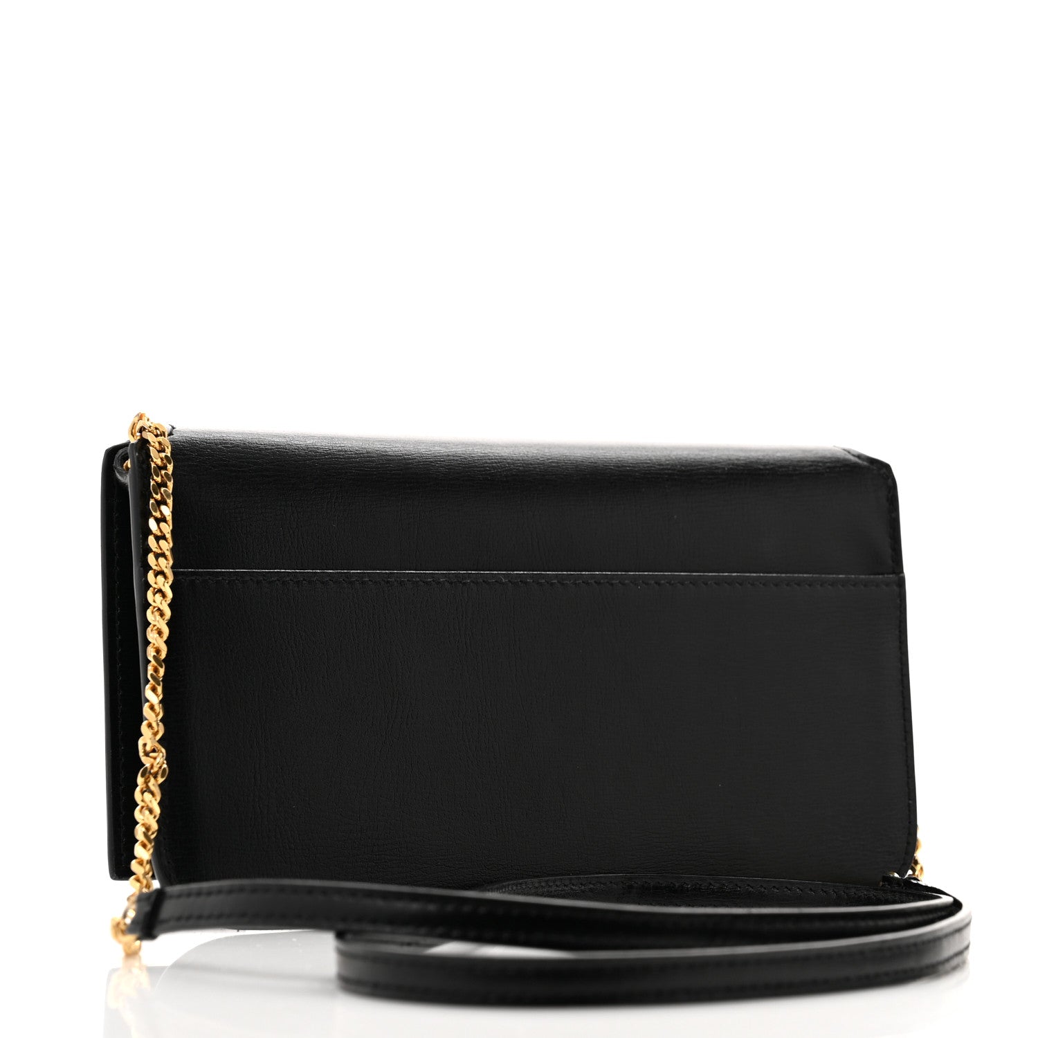 Saint Laurent Smooth Calfskin Monogram Phone Holder Crossbody Black 3 of 12