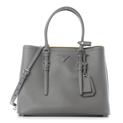 Prada Saffiano Cuir Large Double Bag Marmo Salvia 1 of 8