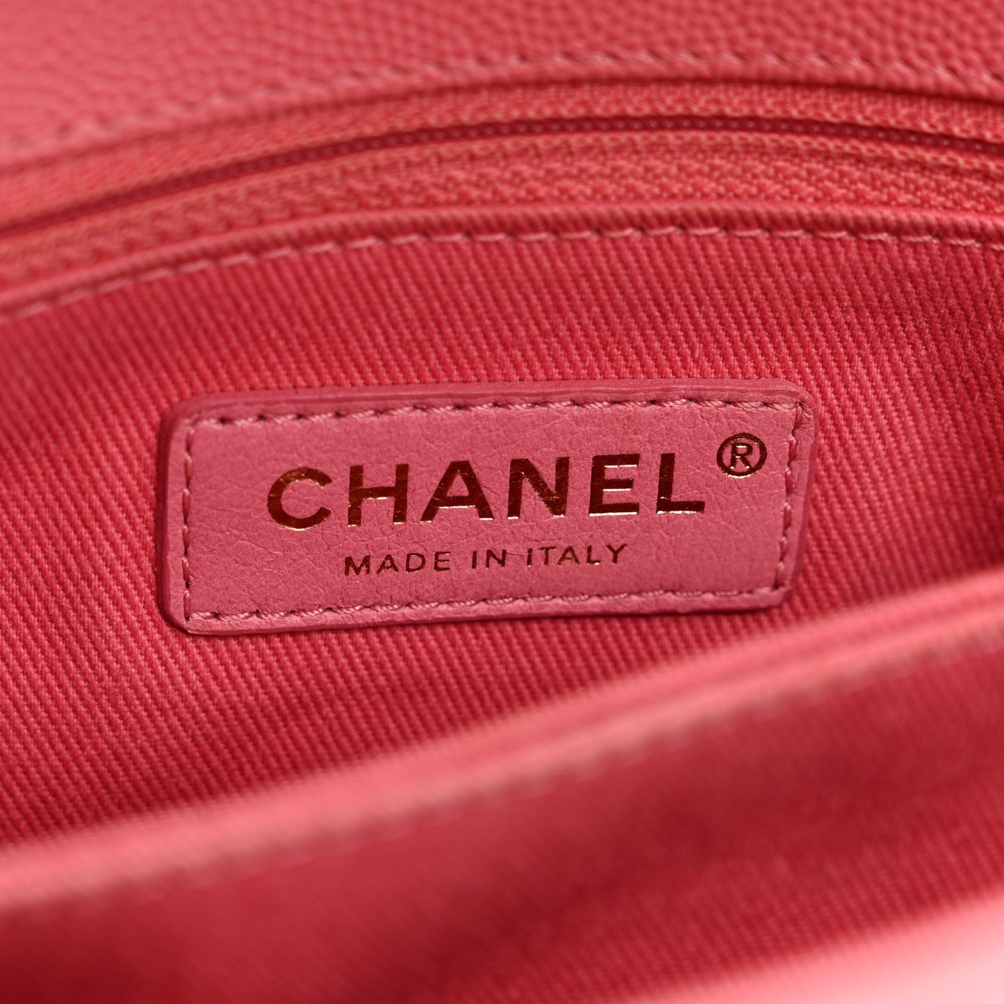 Caviar Chevron Quilted Mini Coco Handle Flap Pink