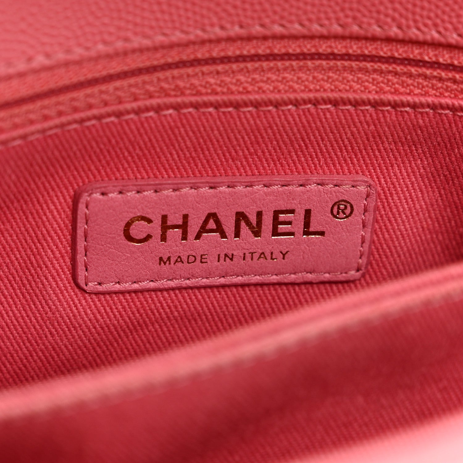 Chanel Caviar Chevron Quilted Mini Coco Handle Flap Pink 6 of 10