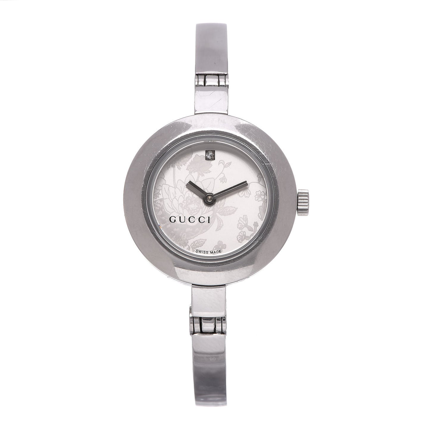 Stainless Steel Diamond 25mm 105 Series Floral Quartz Watch