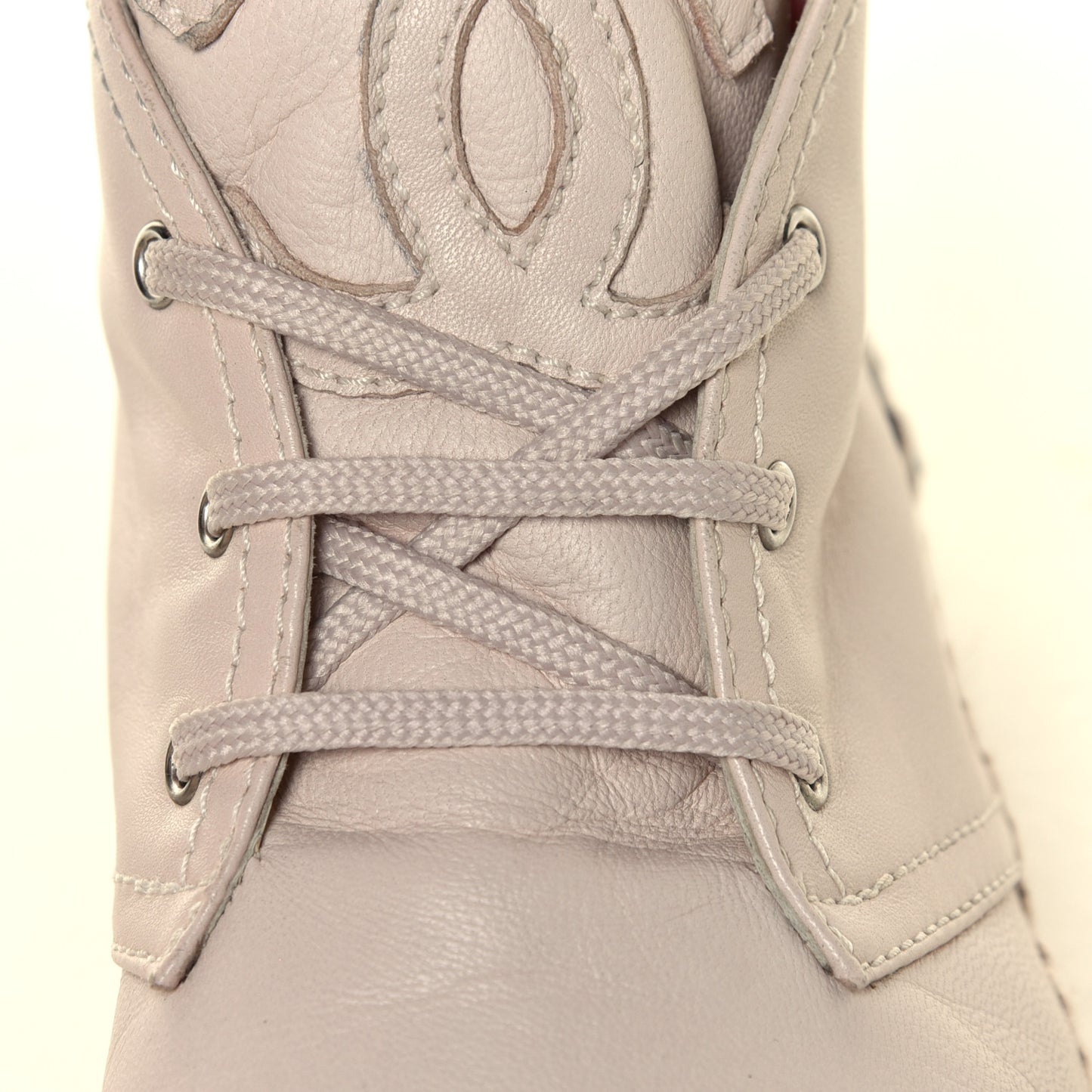 Lambskin Canvas Cap Toe Lace Up Espadrilles 38 Beige Black