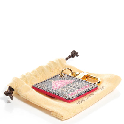 Louis Vuitton Monogram Illustre Carousel Bag Charm Key Ring Pink 4 of 8