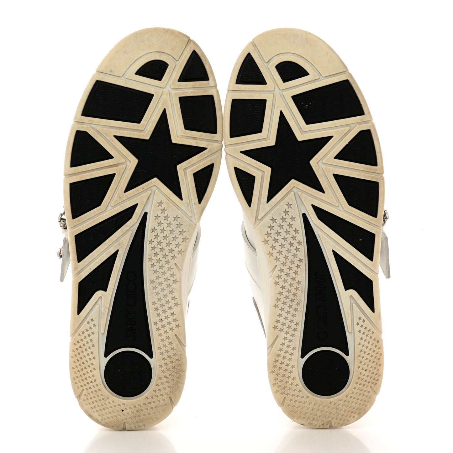 Calfskin Crystal Osaka Oakland Sneaker 36 White Silver