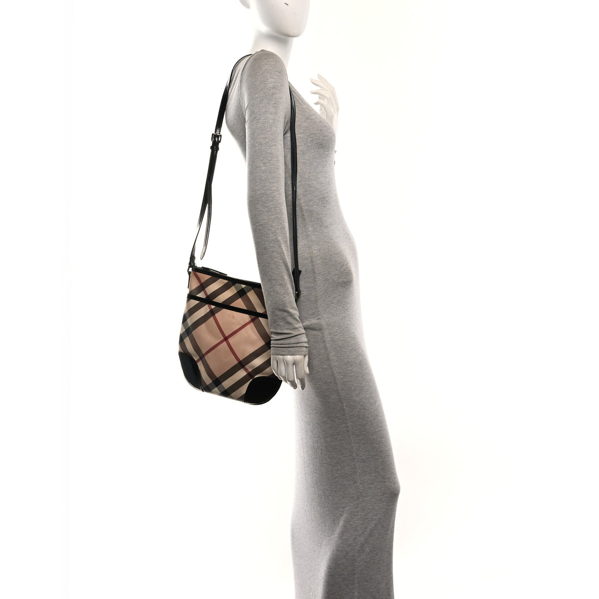 Burberry Supernova Check Small Dryden Crossbody Bag Black 2 of 9