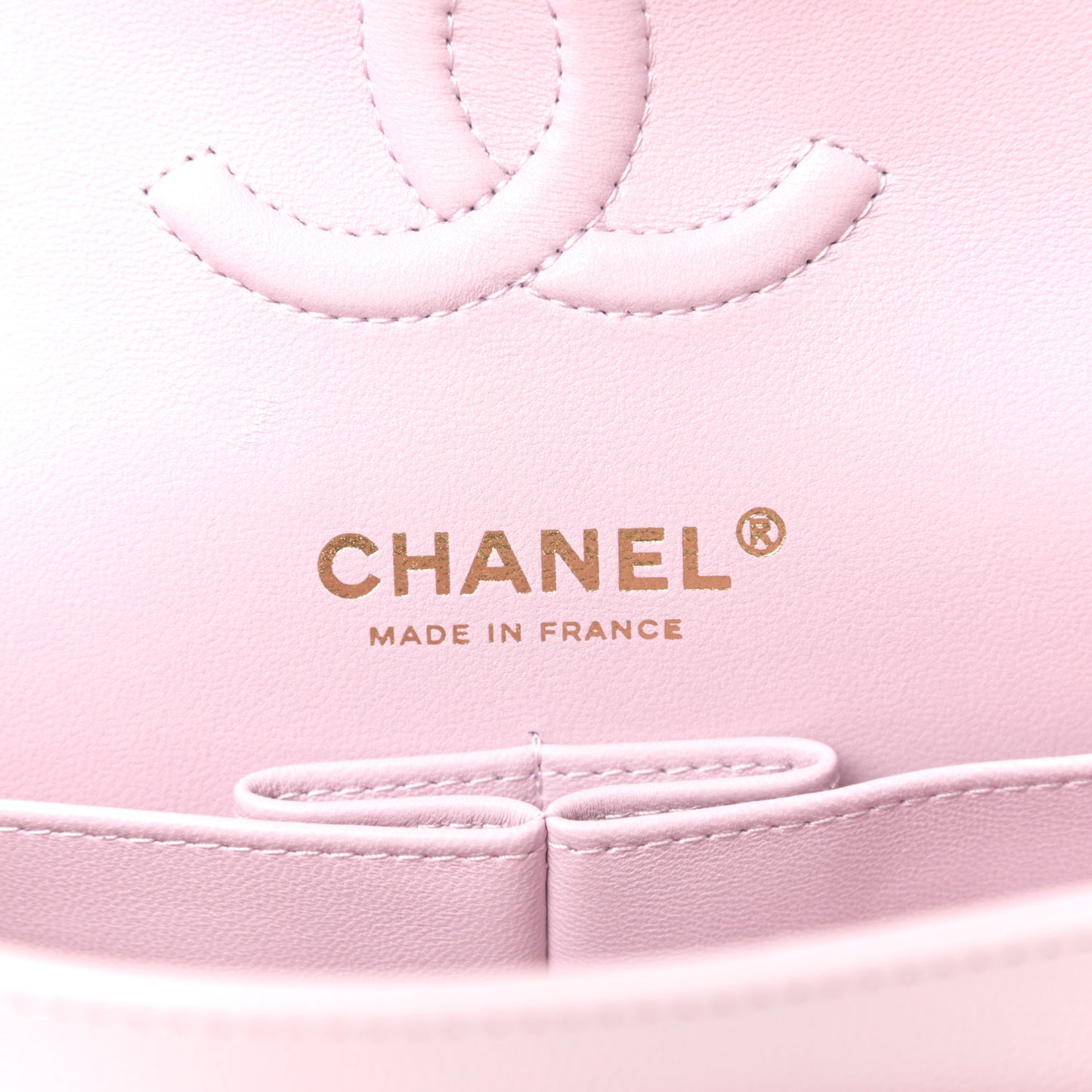 Caviar Quilted Small Double Flap Light Pink