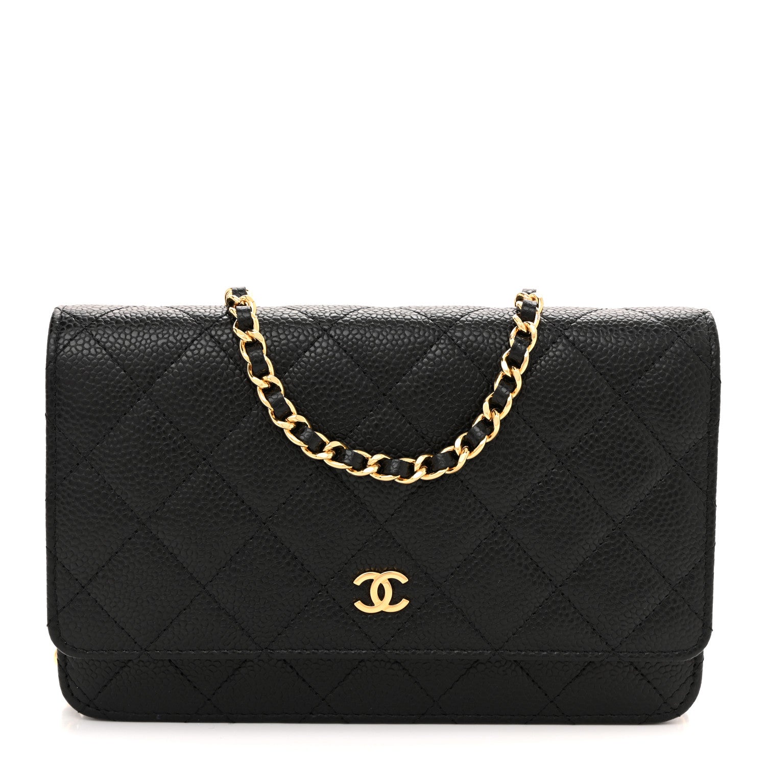 Chanel Caviar Quilted Wallet On Chain WOC Black 1 of 10