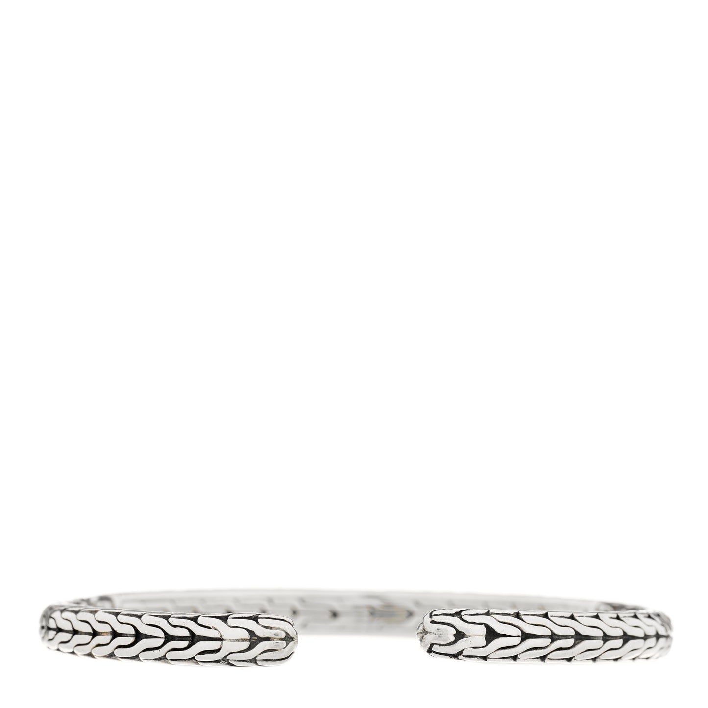 JOHN HARDY Sterling Silver 18K Yellow Gold Classic Chain Flex Cuff Bracelet