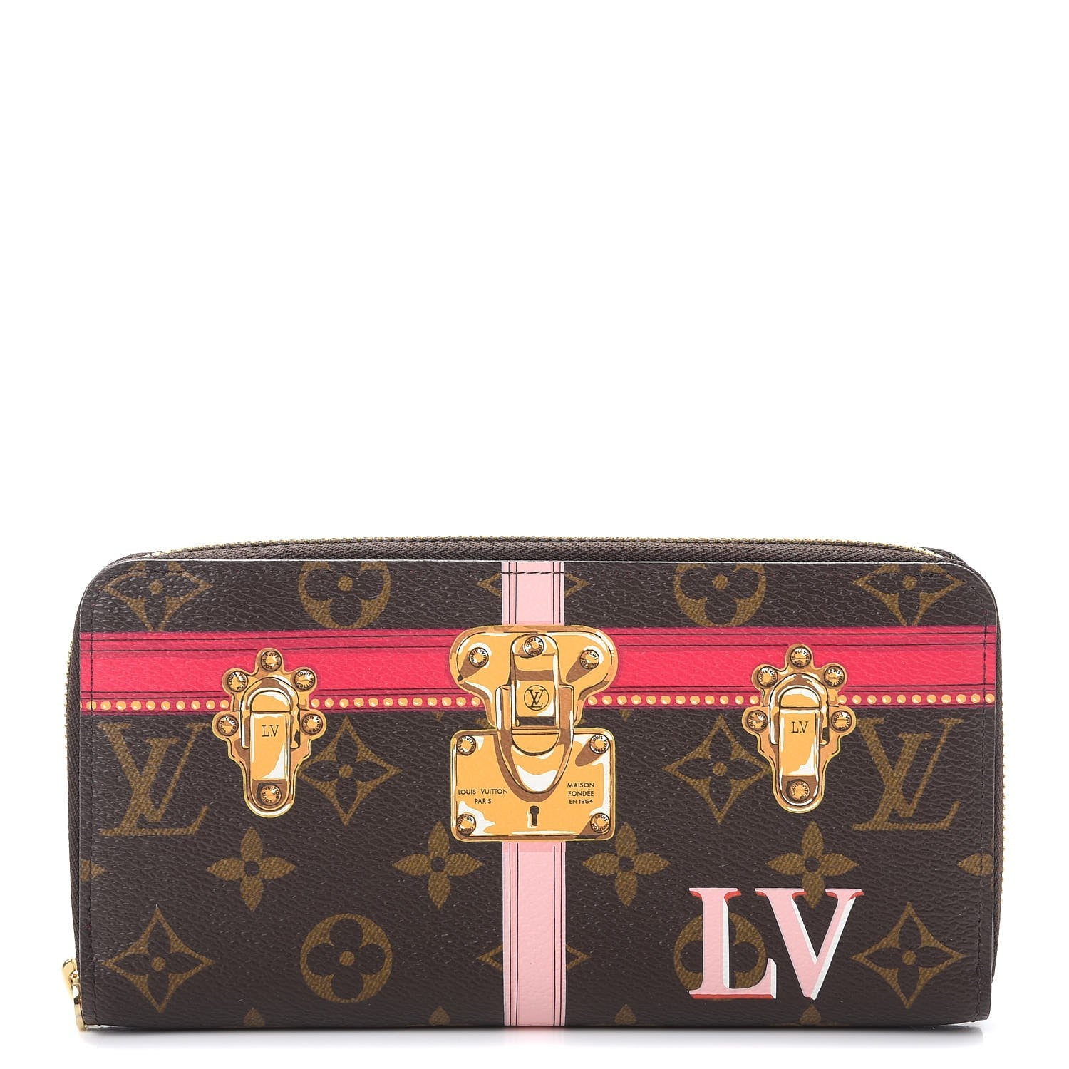 Louis Vuitton Monogram Summer Trunks Zippy Wallet 1 of 8