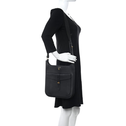 Tom Ford Grain Calfskin T Twist Crossbody Bag Black 3 of 9