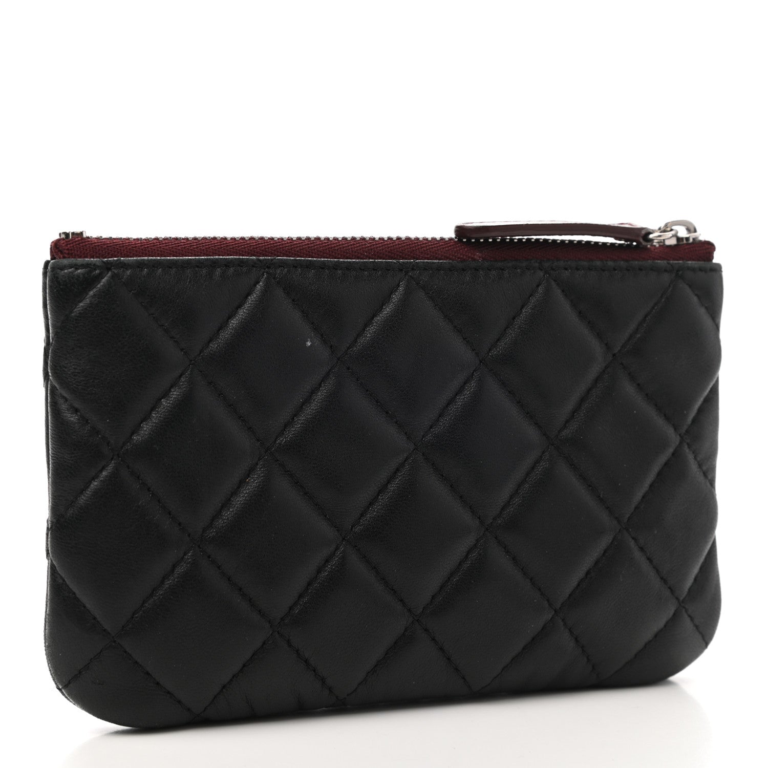 Chanel Lambskin Quilted Small Cosmetic Case Black 3 of 10