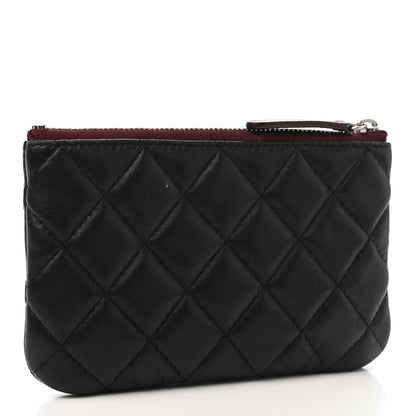 Chanel Lambskin Quilted Small Cosmetic Case Black 3 of 10