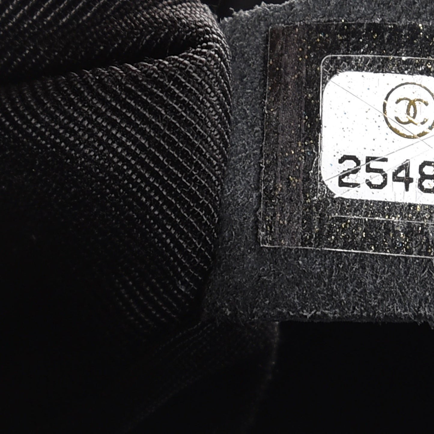 Caviar Chevron Quilted Large Puffy CC Flap Black