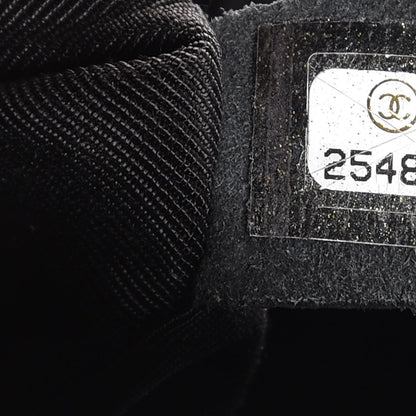 Chanel Caviar Chevron Quilted Large Puffy CC Flap Black 7 of 7