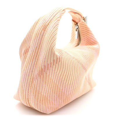 Burberry Canvas Knitted Check Mini Peg Duffle Bag Sherbert 3 of 9