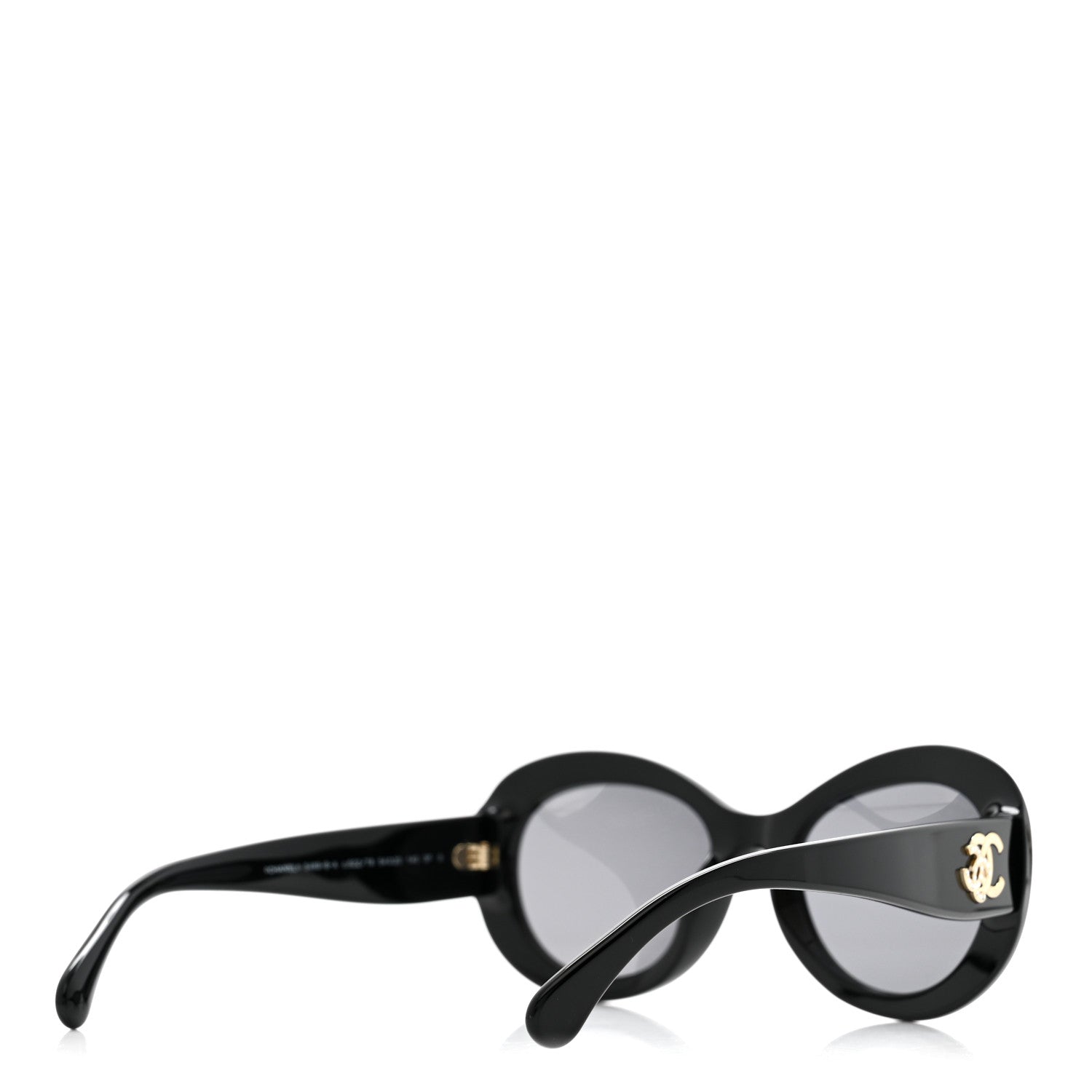 Chanel Acetate Polarized CC Sunglasses 5468-B-A Black 4 of 8