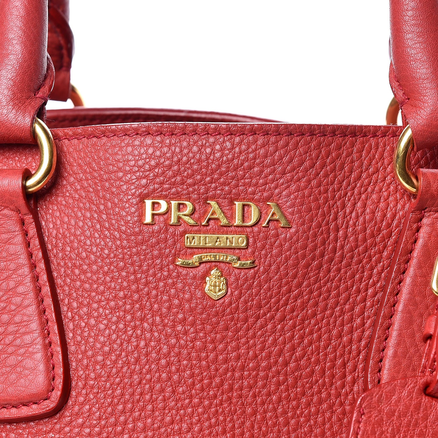 Prada Vitello Daino Tote Rosso 17 of 22