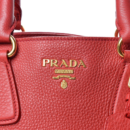 Prada Vitello Daino Tote Rosso 17 of 22