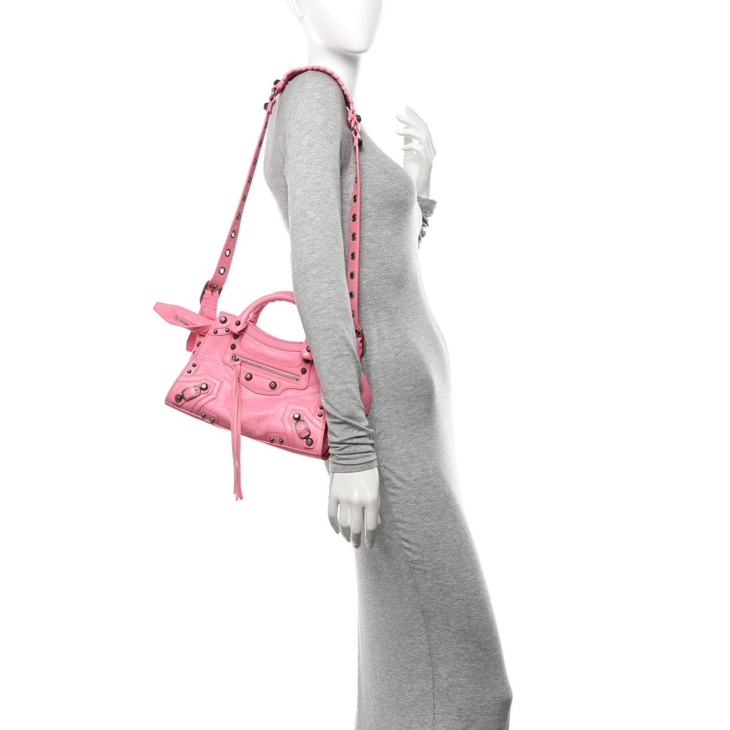 Balenciaga Agneau Arena Neo Cagole Handbag XS Sweet Pink 2 of 13