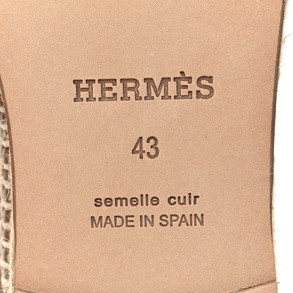 Hermes Calfskin Mens Trip Espadrilles 43 Naturel Safari 7 of 9