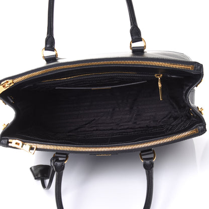 Prada Saffiano Medium Galleria Double Zip Tote Black 8 of 8