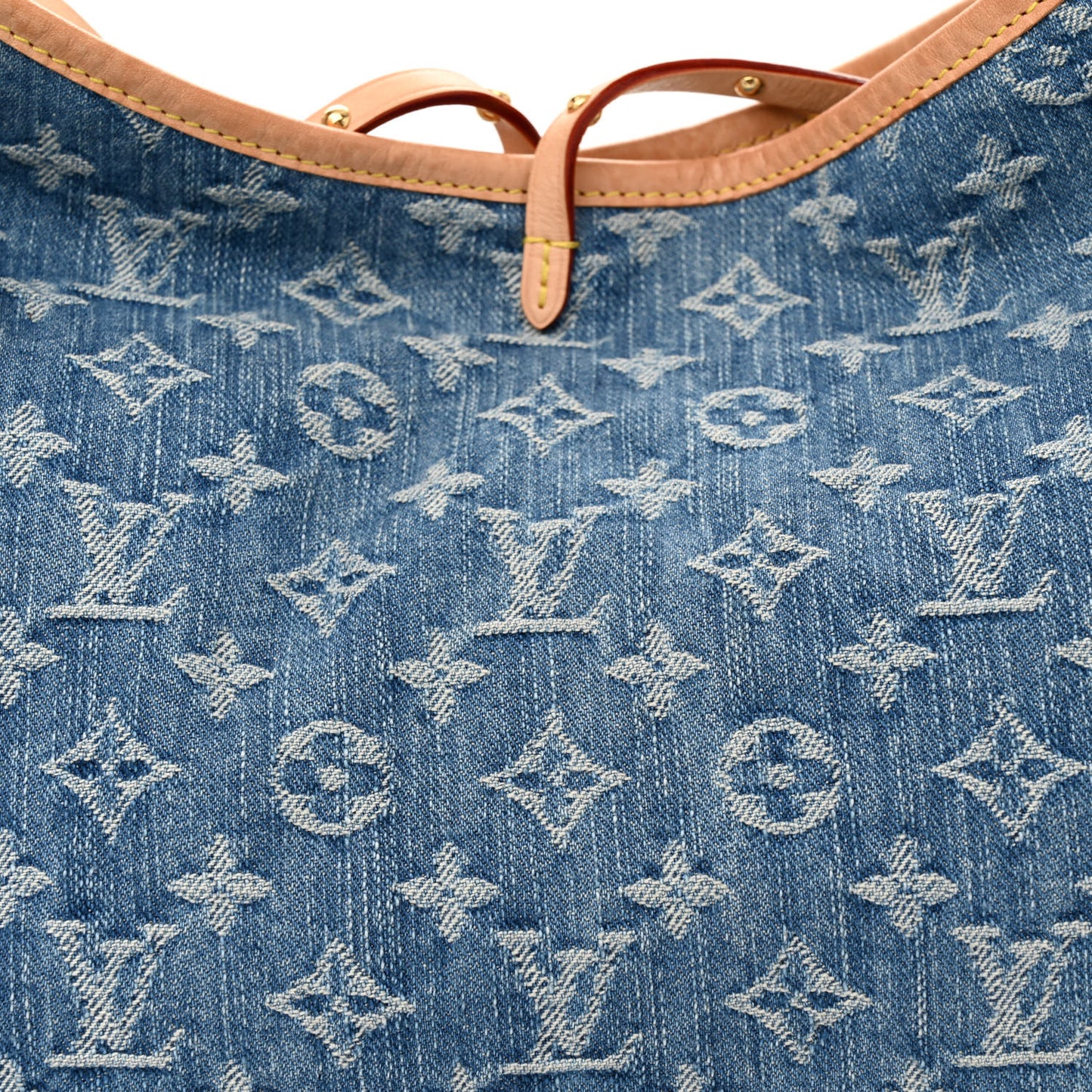 Monogram Denim CarryAll MM Blue